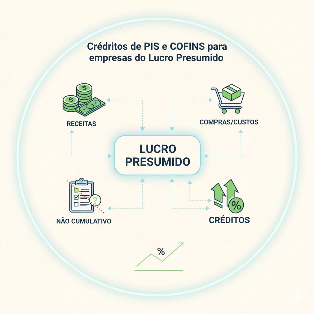 Créditos de PIS e COFINS para empresas do Lucro Presumido