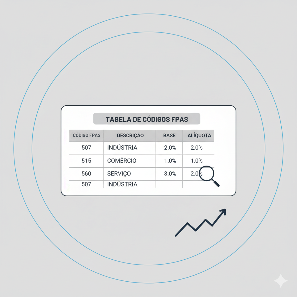 Tabela de Códigos FPAS